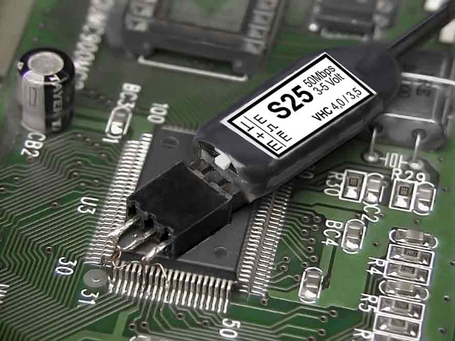 Application with S25 optical sensor